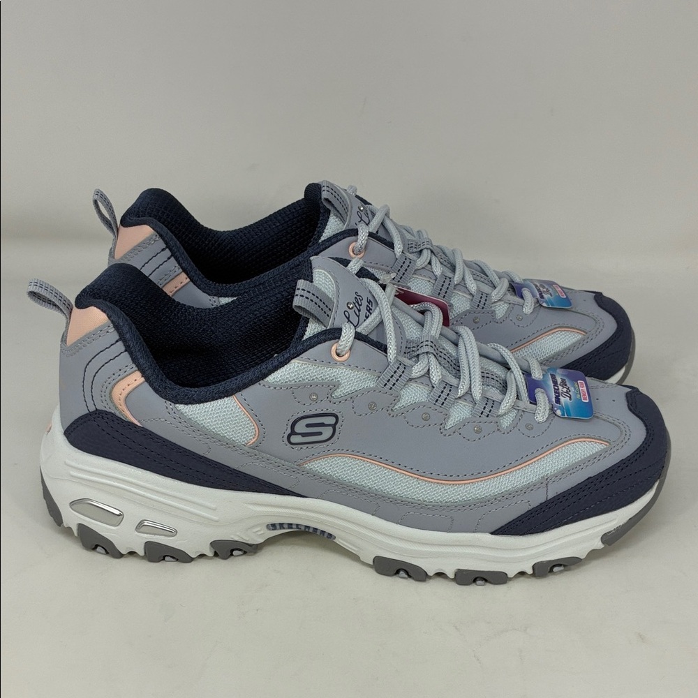 New / No Box - Skechers Womens Dlites Training Shoe 9.5 Light Blue